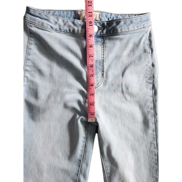 Free People We The Free Just Float On Flare High Rise Blue Denim Jeans Size 26 - Picture 8 of 10